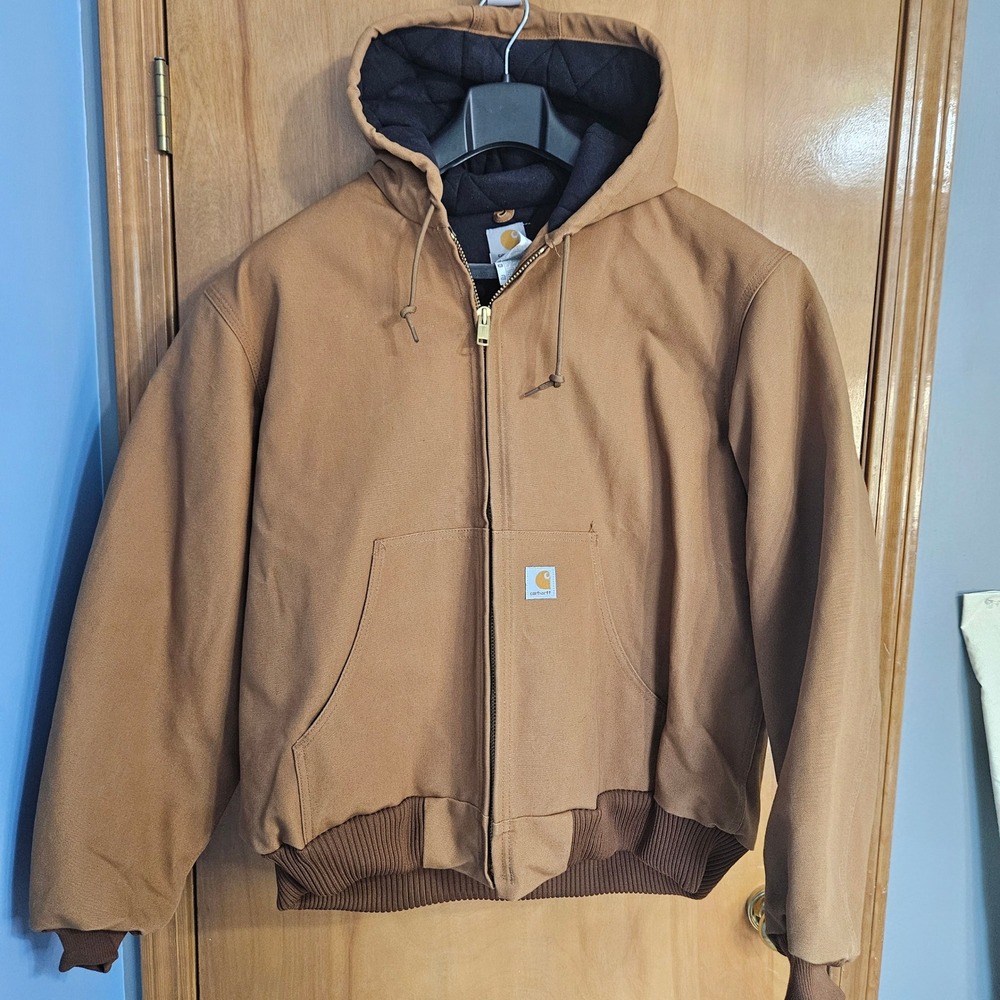 Carhartt Jacket Mens XL Brown Quilted Flannel Lined USA Made NWOT